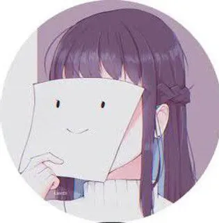 ❤️ Anime Mädchen, Niedlich, Cartoon, Mundschutz, Zeichnung telegram sticker
