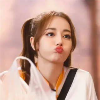 🙂 Dilraba Dilmurat woman, portrait, actress, celebrity, asian, dilraba dilmurat, face telegram sticker