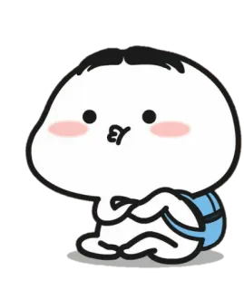 🍡 Desenho animado, Fofo, Bebê, Adesivo, Criança, Mochila telegram sticker