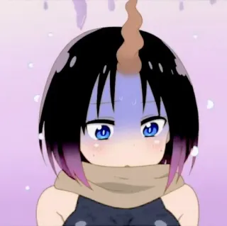 💈 Elma Miss Kobayashi's Dragon Maid Anime, Elma, Dragón, Kawaii, Miss Kobayashi's Dragon Maid telegram sticker