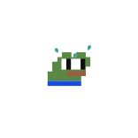 😰 Pepe the Frog pepe the frog, meme, pixel art, internet culture telegram sticker