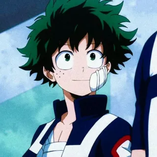 ⚓ Izuku Midoriya My Hero Academia Anime, My Hero Academia, Izuku Midoriya, Deku, Held, Manga telegram sticker