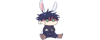 ✨ Anime, Hase, Figur, Chibi telegram sticker