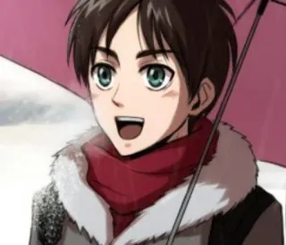 ♠️ Eren Yeager Attack on Titan อนิเมะ, มังงะ, เอเรน เยเกอร์, ผ่าพิภพไททัน, AOT, ตัวละคร, แฟนอาร์ต telegram sticker