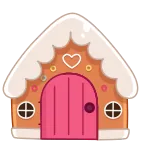 😤 domek z piernika, dom, ciastko, słodki, piekarnia whatsapp sticker