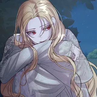 🩸 donna, bionda, triste, anime, manga, personaggio, arte, illustrazione telegram sticker