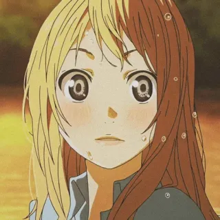 🩰 Kaori Miyazono Your Lie in April Anime, Manga, Kaori, Your Lie in April, Meisje, Personage telegram sticker