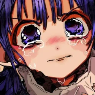 😭 Anime, Chorando, Mangá, Triste, Personagem, Arte, Ilustração whatsapp sticker