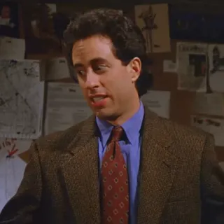 😃 Jerry Seinfeld Seinfeld comedia, serie tv, sitcom, años 90, actor telegram sticker