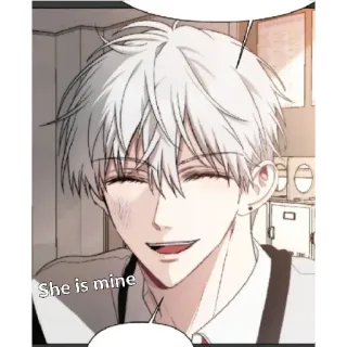 😁 She is mine Anime, Manga, Homme, Romance telegram sticker