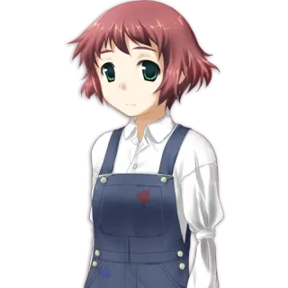 😕 Anime, Garota, Desenho animado telegram sticker