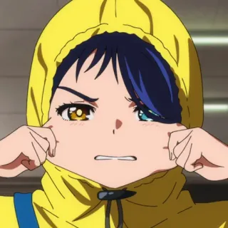 🥚 アニメ, 漫画, ステッカー, 女の子, 表情, 女性 telegram sticker