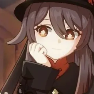 🖤 Hu Tao Genshin Impact Anime, Videospiel, Hu Tao, Genshin, Impact telegram sticker