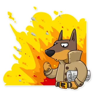 Dobie the Spy whatsapp stickers