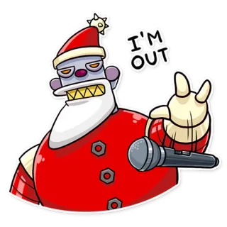 Robo Santa telegram stickers