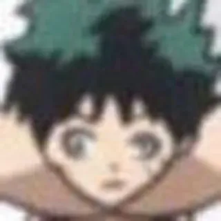 🤨 Izuku Midoriya My Hero Academia anime, manga, my hero academia, izuku midoriya, deku telegram sticker