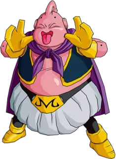 😛 Majin Buu Dragon Ball Z Majin Buu, Dragon Ball Z, Anime, Divertido, Personaje, Sticker whatsapp sticker