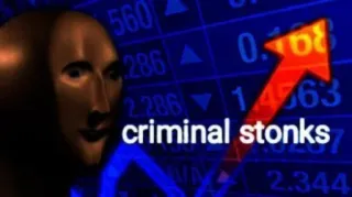 🤜 criminal stonks Mème, Stonks, Actions, Finance, Criminel whatsapp sticker