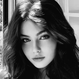 🖤 portrait, woman, black and white, face, beauty telegram sticker