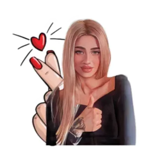 👍 женщина, сердце, портрет, девушка, красота, любовь telegram sticker