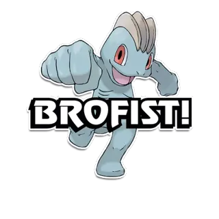 🤝 Machop Pokémon BROFIST! pokemon, machollo, brofist, kampf, anime, videospiel, sticker whatsapp sticker