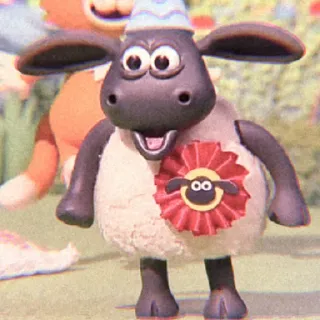 🍫 Shaun the Sheep 羊, 漫画, パーティー, 動物, クレイアニメ telegram sticker