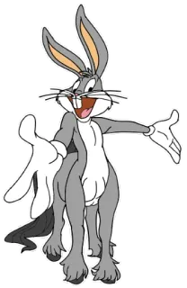 🐴 Bugs Bunny dibujos animados, conejo, Looney Tunes, conejito telegram sticker
