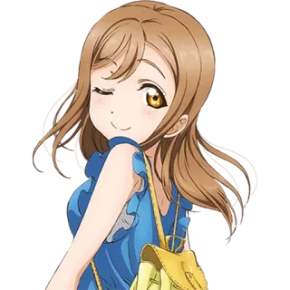 😉 anime girl, cartoon, happy, smiling, cute, girl telegram sticker