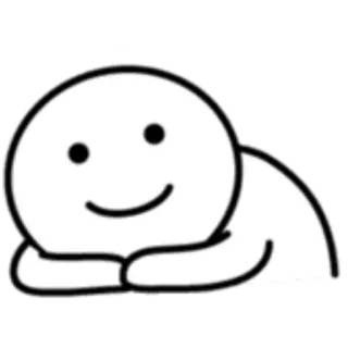 🙂 emoji, cute, kawaii, cartoon, simple, character whatsapp sticker