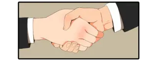 🤝 จับมือ, ข้อตกลง, ธุรกิจ, ความร่วมมือ, ข้อเสนอ telegram sticker