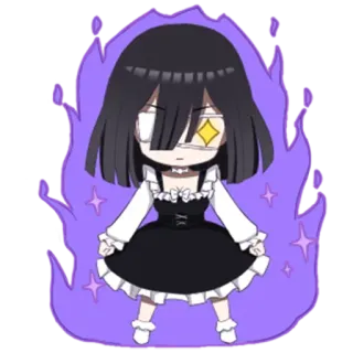 😡 anime, chibi, personaggio, adesivo telegram sticker