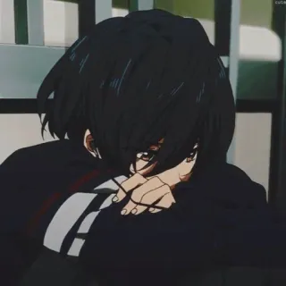 🖤 Anime, Manga, Personaggio, Triste, Ragazzo, Emozionale telegram sticker