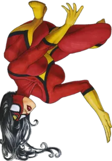 🙃 Spider-Woman Spider-Woman, Marvel, superhero, comic book, female superhero, action, Jessica Drew telegram sticker