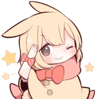 👌 카와이, 애니메이션, 귀여운, 치비, 만화, 일러스트, 캐릭터, 아트 telegram sticker