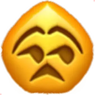 😒 Emoji, Expression, Triste, Contrarié, Visage telegram sticker