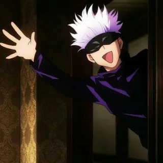 😏 Gojo Satoru Jujutsu Kaisen anime, gojo, satoru, jujutsu kaisen, character telegram sticker