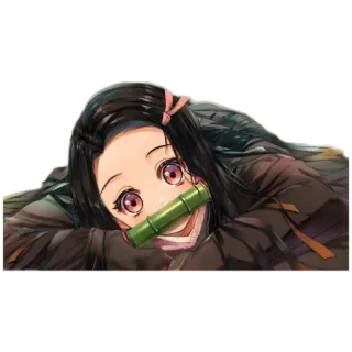 🙄 Nezuko Kamado Demon Slayer Anime, Demon Slayer, Nezuko, Manga, Kawaii, Süß, Nezuko Kamado telegram sticker