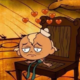 😓 Flapjack The Marvelous Misadventures of Flapjack Dibujos animados, Flapjack, Amor, Corazones, Triste telegram sticker