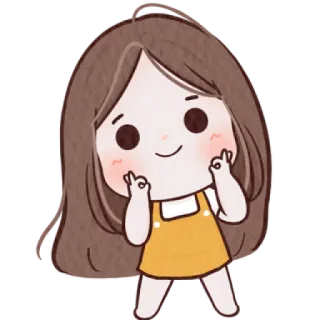 🐰 Kartun, Gadis, Lucu, Kawaii, Karakter, Ilustrasi telegram sticker