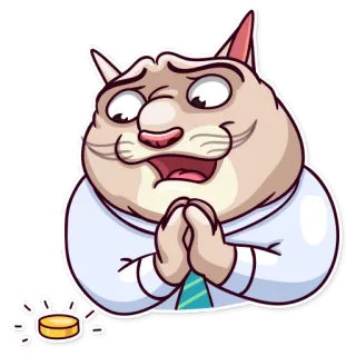 💰 kucing, memohon, mengemis, lucu, kocak, stiker, hewan, kartun whatsapp sticker