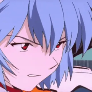 🌸 Rei Ayanami Neon Genesis Evangelion Anime, Manga, Rei Ayanami, Neon Genesis Evangelion, Personaje telegram sticker