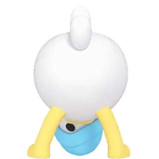 🕺 eend, cartoon, baby, luier, schattig, dier whatsapp sticker