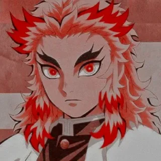 🔥 Rengoku Kyoujurou Demon Slayer anime, demon slayer, rengoku, kyoujurou, fire, red, manga, character whatsapp sticker