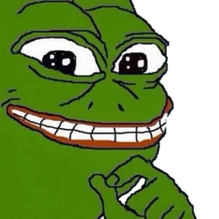 😏 Pepe the Frog pepe, rana, meme, internet, dibujo animado telegram sticker
