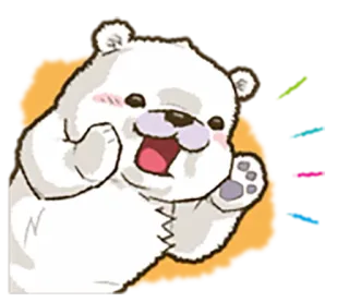 😂 gấu, dễ thương, động vật, hoạt hình, vui vẻ whatsapp sticker