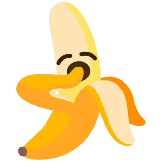 🥱 กล้วย, ผลไม้, ตลก, อีโมจิ, น่ารัก telegram sticker