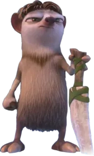 😠 Buck Ice Age Ледниковый период, Бак, ласка, мультфильм, анимация telegram sticker