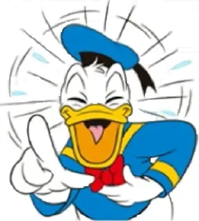 😂 Donald Duck Мультфильм, Утка, Смешно, Юмор, Дисней telegram sticker