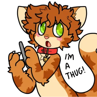 💅 I'M A THUG! telegram sticker