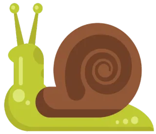 😞 улитка, животное, природа, медленный, моллюск, ракушка, мультфильм telegram sticker